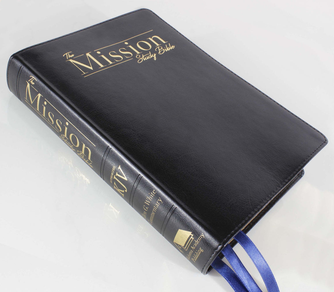KJV, Mission Study Bible with EGW Comments, Black