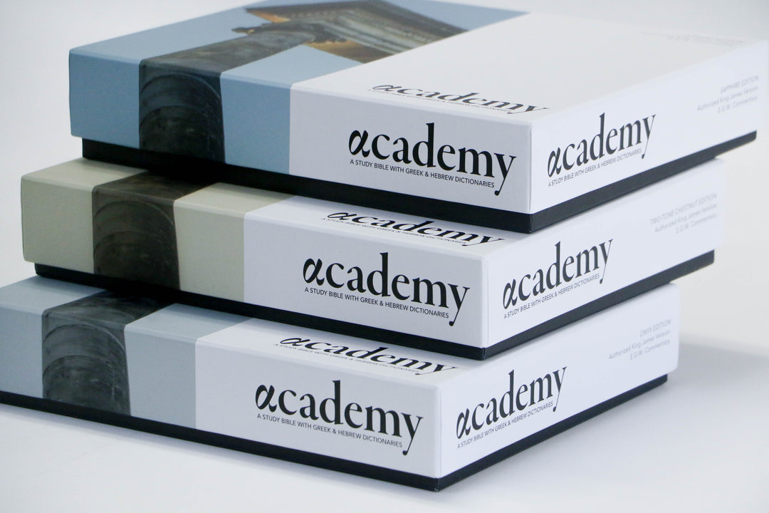 Academy Study Bible - Sapphire Blue Edition—Shipping in May