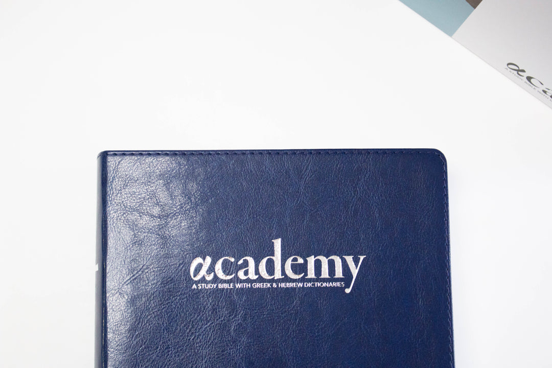 Academy Study Bible - Sapphire Blue Edition—Shipping in May