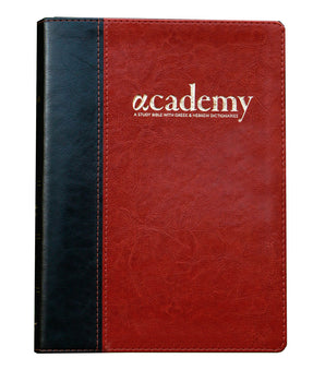 Academy Study Bible - Chestnut Brown Edition—Shipping in May