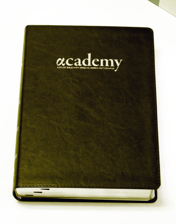 Academy Study Bible - Onyx Black Edition—Shipping in May