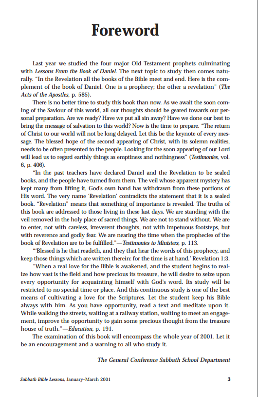 The Book of Revelation (Chapters 1-3)