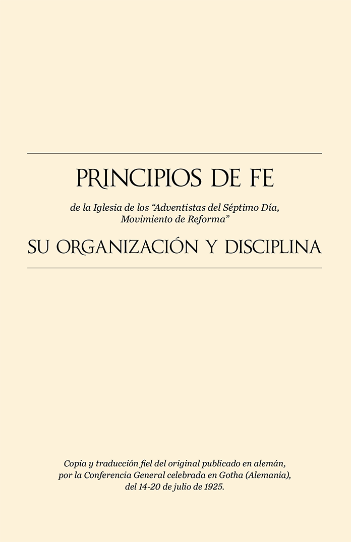 Principios de Fe de la Iglesia de los Adventistas del Séptimo Día Movimiento (Principles of Faith)