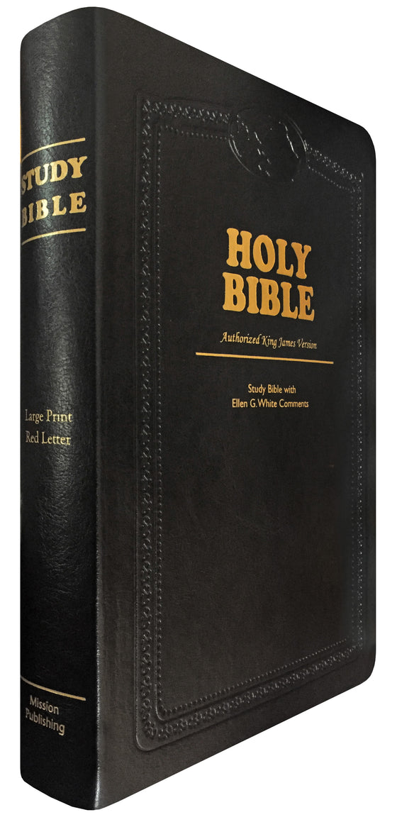 Mission KJV Study Bible with EGW Comments, Genuine Leather, Large Print