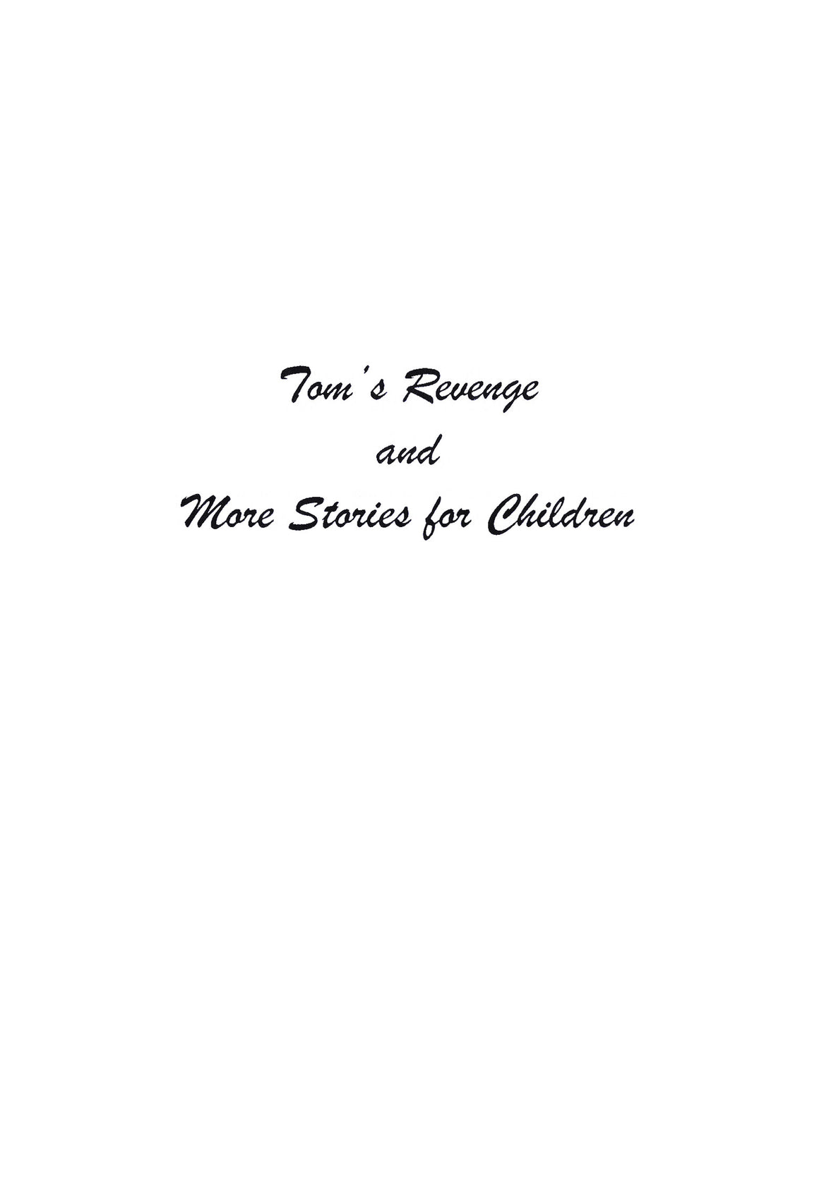 Character Classics, Vol. 6 - Tom's Revenge