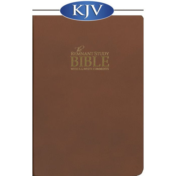 Bible: Remnant Study Bible, KJV - Genuine Top-grain Leather, Brown