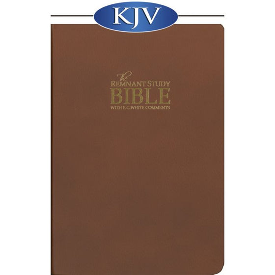 Bible: Remnant Study Bible, KJV - Genuine Top-grain Leather, Brown