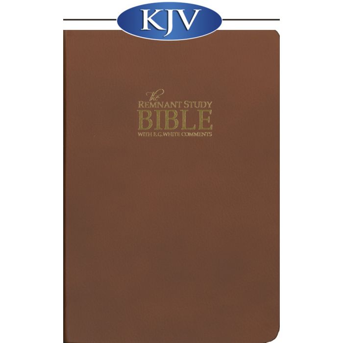 Bible: Remnant Study Bible, KJV - Genuine Top-grain Leather, Brown